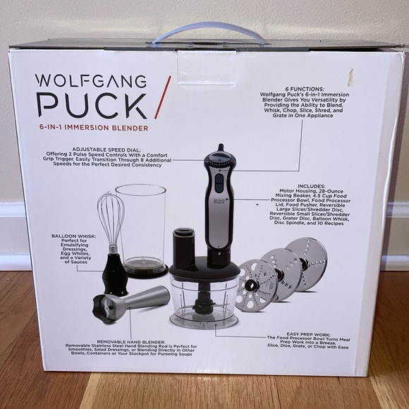 Wolfgang Puck 6-in-1 Immersion Blender NWT - Picture 3 of 5